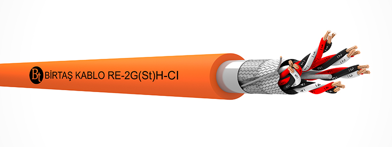 RE-2G(St)H-CI   90°C / 500 V Cu/SI/OSCR/LSZH/MT